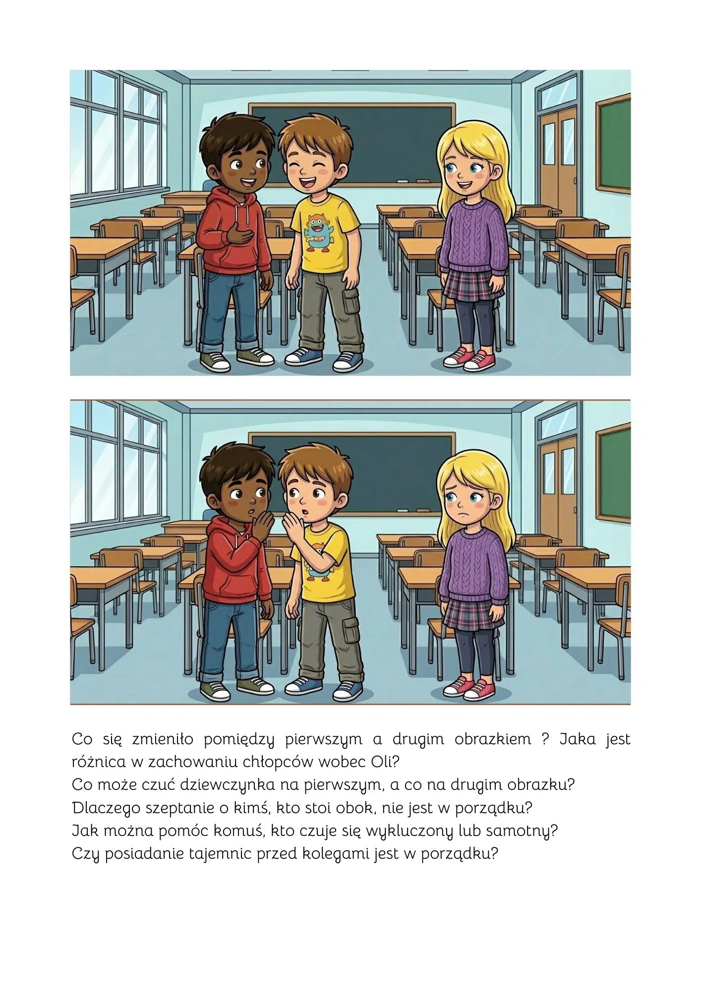 Porównujemy zachowania. Zestaw edukacyjny dla młodszych dzieci - obrazek 3