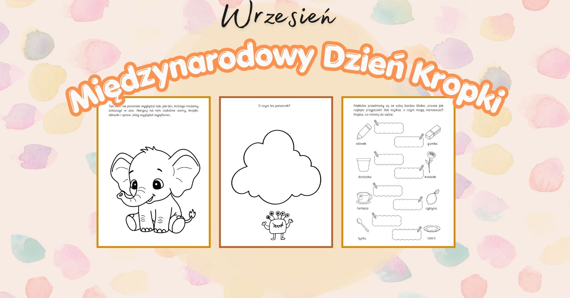 Dzień Kropki karty pracy