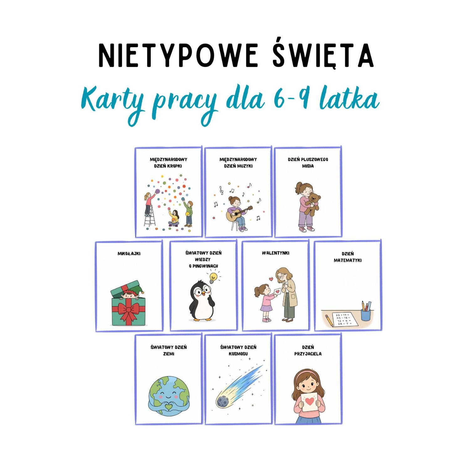 Nietypowe święta. Karty pracy